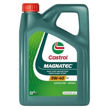 CASTROL SAE 5W40 Engine Oil 4L Synthetic ACEA Light Duty C3 API Gasoline SN 8.77 per litre