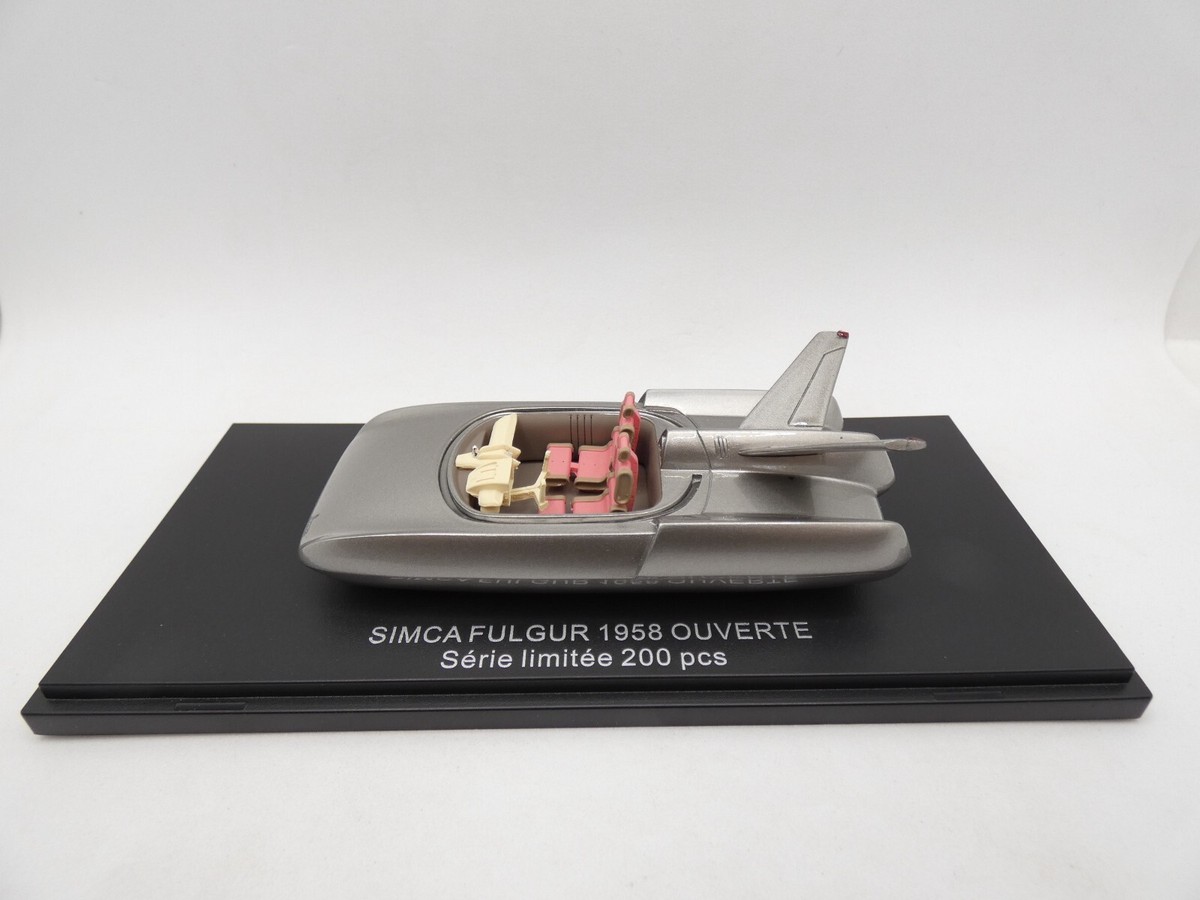 Simca Fulgur 1958 Version Ouverte – Miniature FRANSTYLE 1/43, Résine Grise, Neuve