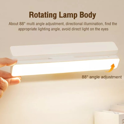 Magnetic LED Reading Desk Lamp Table Stepless Dimming Hanging Remote Night Light - Photo 8/11