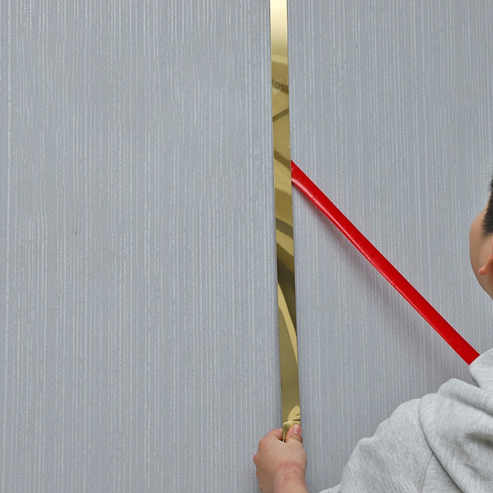 Shatterproof and Easy to Install Stainless Steel Wall Sticker 5m Strip