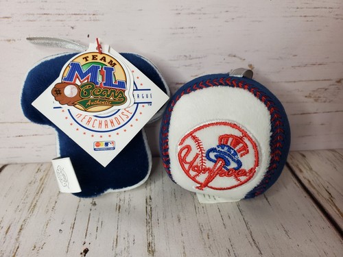 NY YANKEES MLB Christmas Ornaments Plüsch Team Beans Baseball Set 2 Ball Trikot - Bild 3 von 18