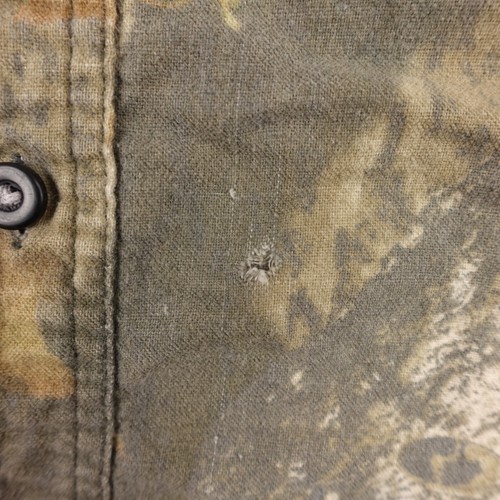 Vintage Mossy Oak Camo Shirt Mens 2XL Green Brown Woodland Long Sleeve Hunting - Picture 8 of 13