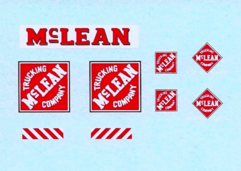 Dinky 948 Tractor-Trailer | McLEAN | Waterslide Transfer/Decal