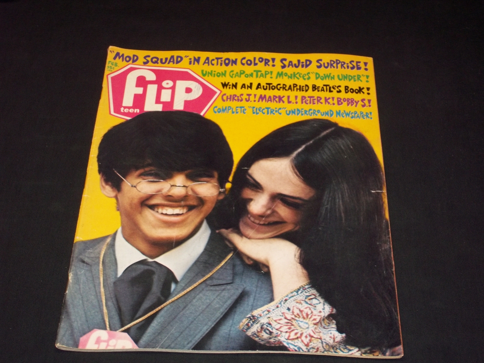 1969 FEBRUARY FLIP MAGAZINE - NICE FRONT COVER & GREAT COLOR PINUPS - L ...