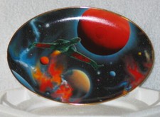 Star Trek The Final Frontier Series Preparing to Cloak Ceramic Plate BOX NO COA