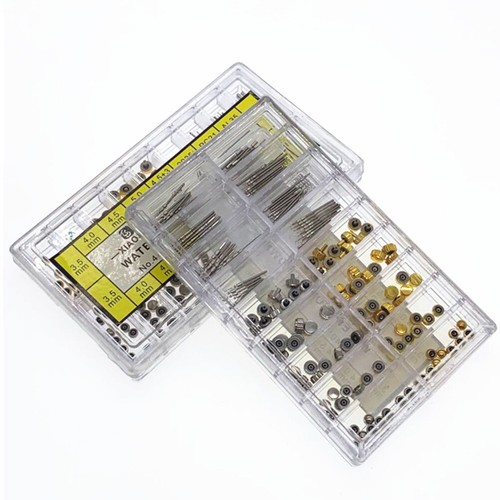 170 Piezas Reloj Tubo Relojes Corona y Vástago Kit Relojero Reparación Herramientas Set En Caja - Imagen 7 de 11