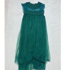 Childhood Lace Green Tulle Dress Girls Special Occasion Sleeveless