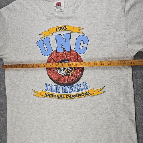 Vintage 1993 UNC Tarheels National Champions Tee Shirt Size Large Single Stitch - Picture 7 of 11