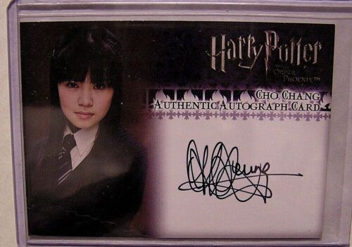 Harry Potter-Katie Leung-Cho Chang-OOTP-Movie-Signed-Signature-Autograph Card