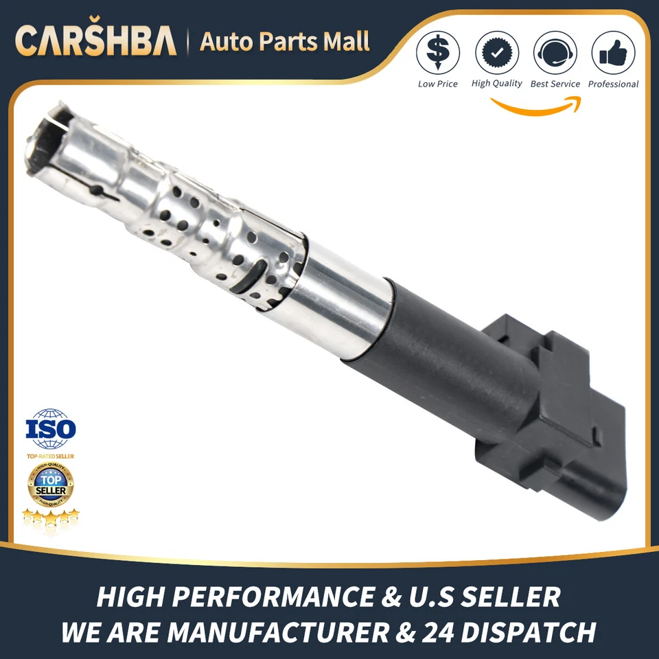 new6*Ignition Coil UF404 For 2002-2005 Volkswagen Golf GTI VR6 Hatchback V6 2.8L Foto 2 de 4