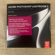 Adobe Photoshop Lightroom 3 30 Day Trial NEW SEALED