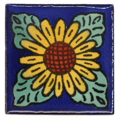 Isabella - Handgefertigte mexikanische Keramik Talavera kleine 5 cm Fliese aus ethischen Quellen