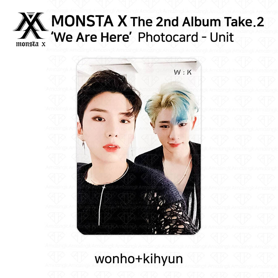 MONSTA X 2nd Album Take 2 We Are Here Official Photocard Unit