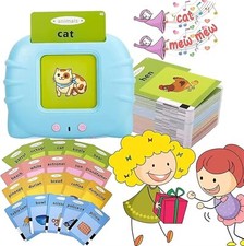 Talking Flash Cards for Toddlers Speech Therapy Toys 224 Sight Words Blue