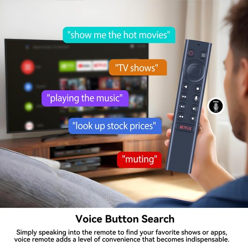 P3700 Voice Remote Control For NVIDIA SHIELD Android TV 4K HDR TV Box Backlit - Picture 3 of 8