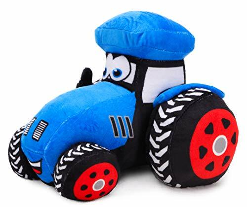 Toyland® 21cm (8 Inch) Plush Farm Tractor Blue Boys Decoration