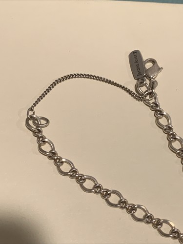 James Avery Forged Charm Bracelet with Retired Mom Charm 7” Sterling Silver 925 - Picture 12 of 21