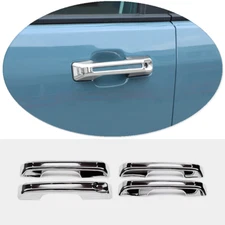 Chrome Exterior Car Door Handle Cover Trim Set 4PCS For Ford Maverick 2022-2025