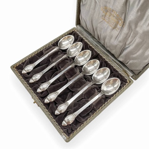 π©π° RARE Evald Nielsen Danish 830 Silver Spoon Set No. 6 - Picture 2 of 8