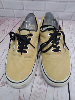 Vans Men’s Tan Canvas Low-Top Sneakers with Black Soles Vans | Shoes | Vans Mens Black Canvas Sneakers With Tan Sole  main image 4