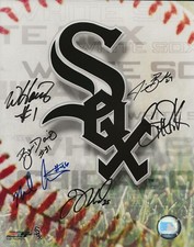 Chicago White Sox multi signed 8x10 photo Scott Podsednik, Cotts, Willie Harris