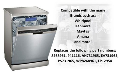 4 Dishwasher Sleeve Friction Pad Replacement 8268961 for Whirlpool Kenmore Amana - Picture 12 of 12