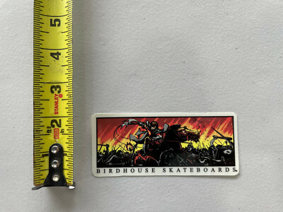 Vintage Authentic Birdhouse Skateboard Sticker Battle Field 2001 Steve Berra