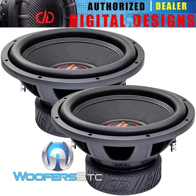 (2) DD AUDIO 512E-D4 12'' SUBS 2100W DUAL 4-OHM CAR SUBWOOFERS BASS SPEAKERS NEW