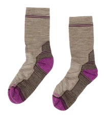 Smartwool L13559 Womens Fossil Merino Hike Light Cushion Crew Socks Size M