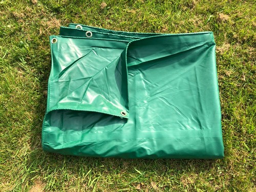 Heavy Duty PVC Tarpaulin Tarp Ground Sheet Thick Waterproof Army Military Green - Picture 5 of 5