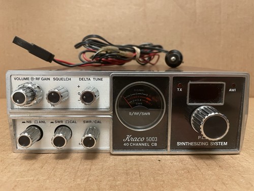 Kraco Model 5003 40 Channel CB Radio with PLL Synthesizing System Made in Japan - Picture 5 of 7