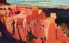 Postcard Rock formations at Bryce Canyon national Park Utah