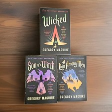  3 Books: Wicked, Son of a Witch, A Lion Among Men PRE OWNED Paperback Free Ship