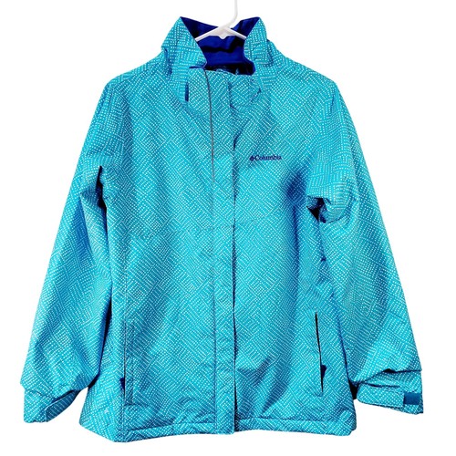 Vtg Columbia Sportswear Company Interchange Hooded Full Zip Up Coat Youth Sz XL