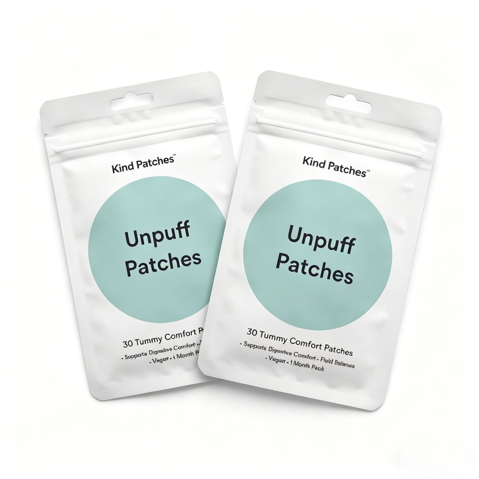 Kind Patches Unpuff Patches 30 Count, Tummy & Digestive Comf