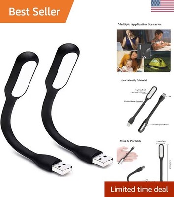 Mini Flexible Light, Portable USB Led Reading Night Lamp for PC Laptop Comput...