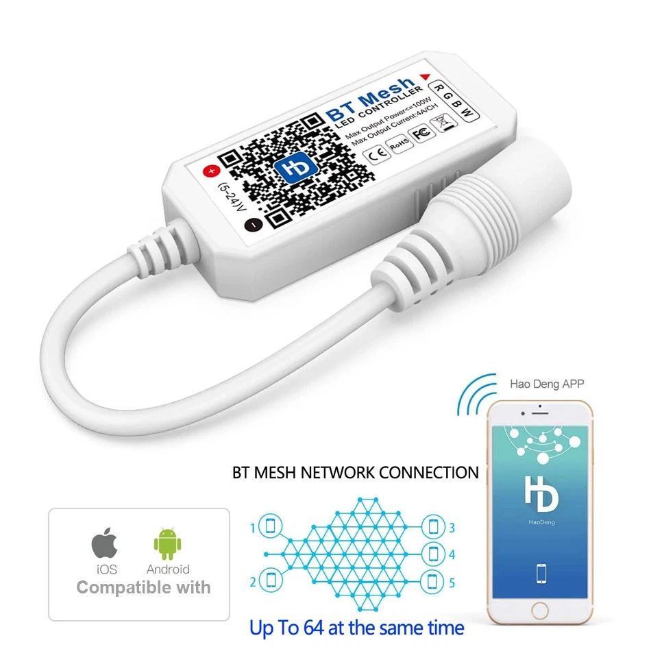 led Smart Controller Bluetooth-compatible 5050 LED Strip Light APP Phone Control - Image 2 of 4