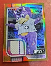 2026 Topps Series 1 Celebration Dinger Rockies Mascot Game Relic Gold #' d 25/50