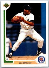 ⚾ 1991 Upper Deck #367c Lou Whitaker Detroit Tigers