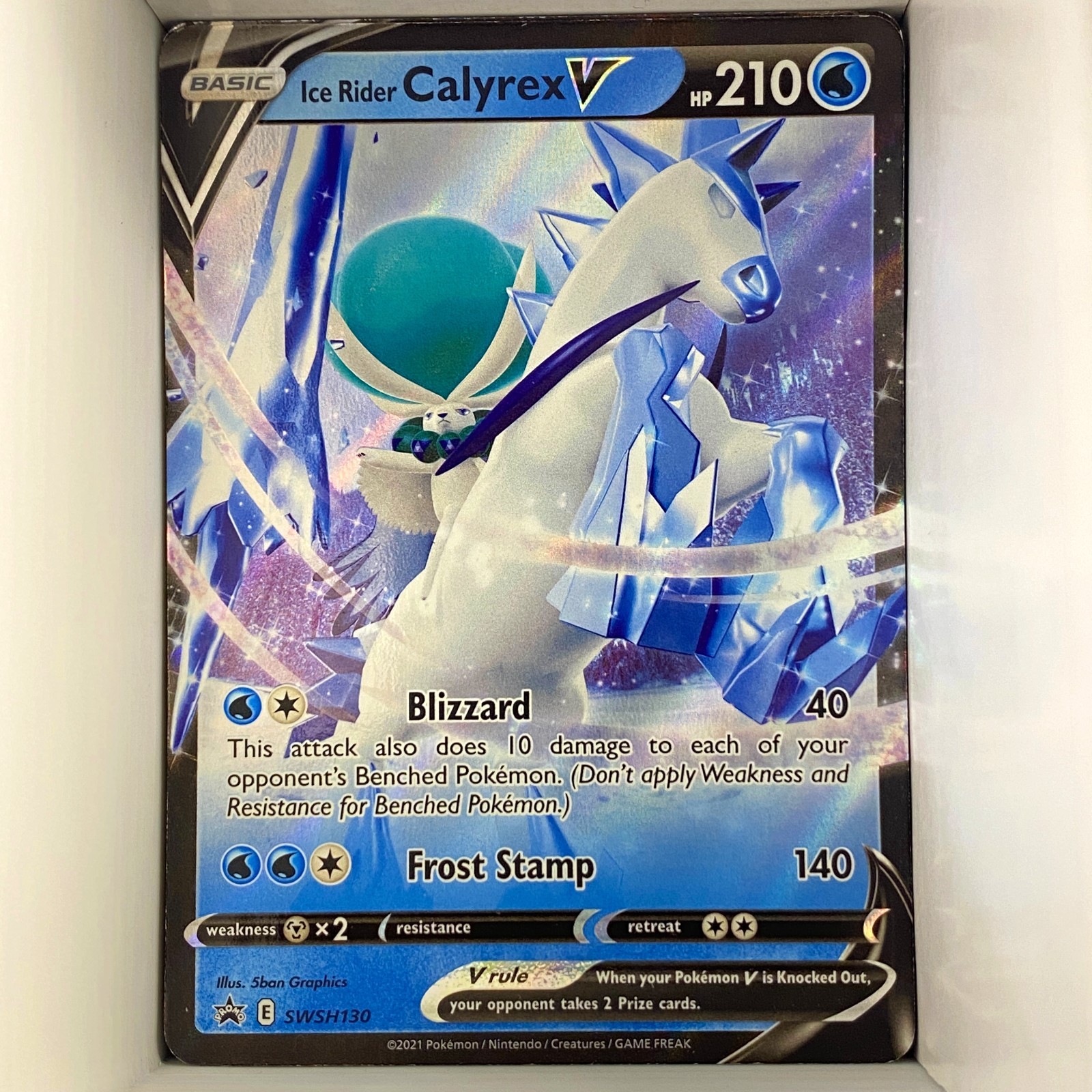 Ice Rider Calyrex V SWSH130 Sword & Shield Black Star Promos English