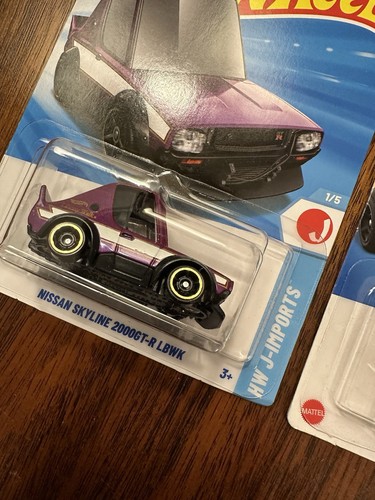 Hot Wheels Toon’d Set of 2: NISSAN SKYLINE GTR LBWK + Orange Mazda RX6 J-Imports - Picture 2 of 4