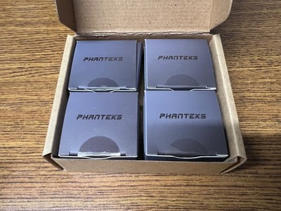 4 Pack Phanteks G1/4 Hard Tube Rotary Fitting PH-RA45_BK_ G1/4