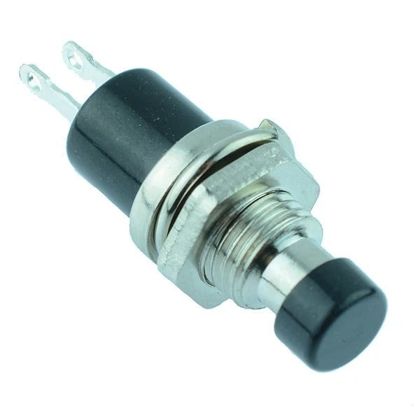 SWITCH ELECTRONICS Black On(Off) Miniature Momentary Push to Break Switch SPST
