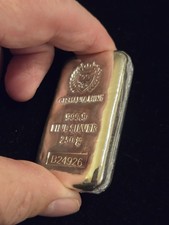 CAST BAR 250 Grams Silver Germania B24926 ULTRA RARE !!! 