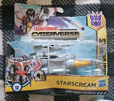 Transformers Cyberverse 1-Step Starscream Moc Rare