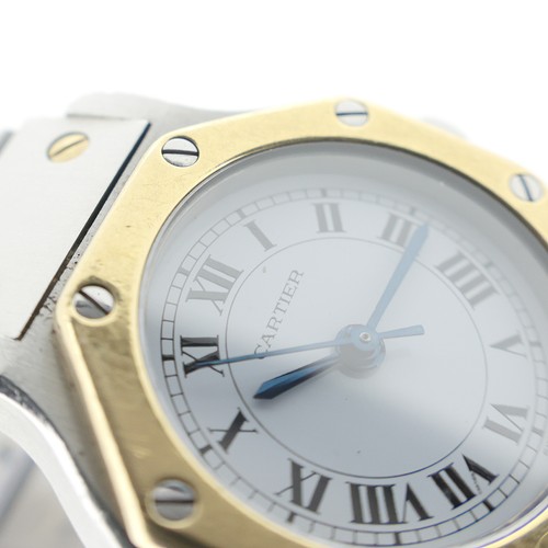 Cartier Santos Octagon Combination reloj para mujer - Imagen 4 de 8