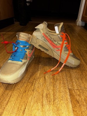 Nike Air Max 90 Off-White Desert Ore AA7293-200 2019 Men's Suede Sneakers (s9.5)