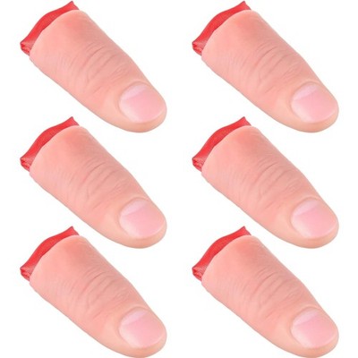 Zauberdaumen Set Kinder Party Zaubershow Magische Tricks Rot 6 Stück