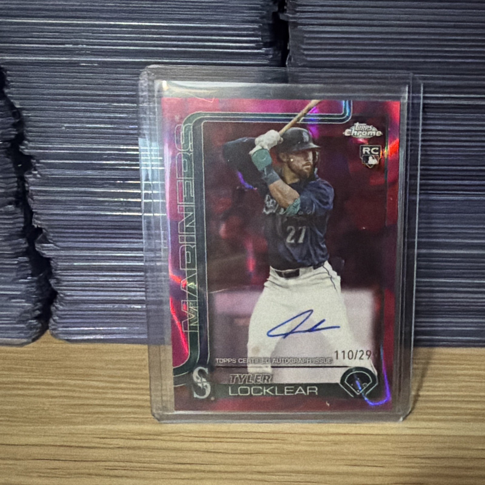 2025 Topps Chrome Update - Rookie Auto Tyler Locklear Purple Refractor /299
