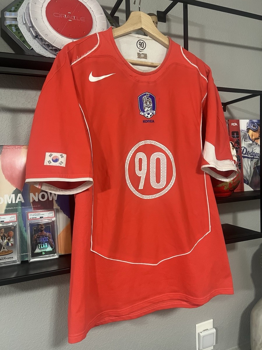 Vintage 2004 Nike South Korea National Team Home Kit Jersey L | eBay